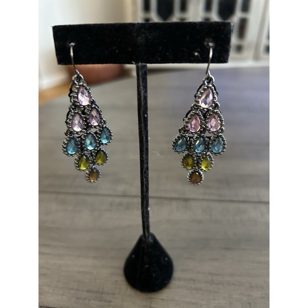 Pastel 2 Inch Chandelier Earrings